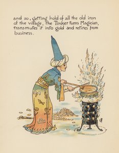Ilustração para Legends for Lionel de Walter Crane (litografia a cores) de Walter (after) Crane