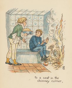 Ilustração para Legends for Lionel de Walter Crane (litografia a cores)