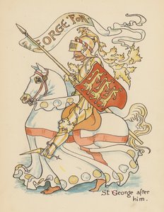 Ilustração para Legends for Lionel de Walter Crane (litografia a cores) de Walter (after) Crane