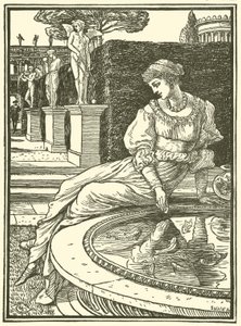 Princesa Fiorimonde (gravura) de Walter (after) Crane