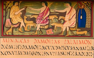 Menalcas, Damoetas e Palaemon, século V, 1849. de Walter