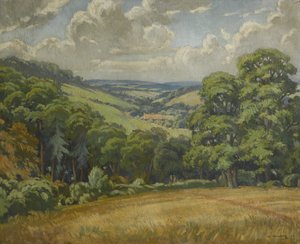 Devon Scene, Near Widdecombe Moor, c.1949 (oil on canvas) de Walter Ashworth