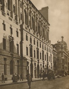 Representante de edifícios de Nova Londres na rua Moorgate, c1935.
