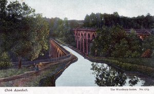 Chirk Aqueduct, Chirk, Wrexham, País de Gales, 1905. de Walter Bentley Woodbury