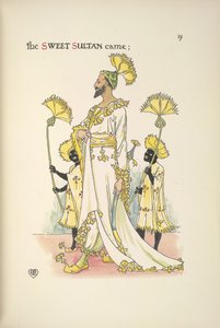 Um sultão, um dos convidados do casamento de Walter Crane