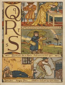 Alfabeto (cor litho) de Walter Crane