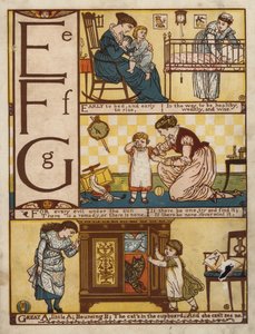 Alfabeto (cor litho) de Walter Crane
