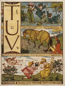 Alfabeto (cor litho) de Walter Crane