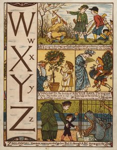 Alfabeto (cor litho) de Walter Crane