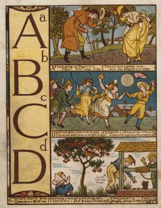 Alfabeto (cor litho) de Walter Crane