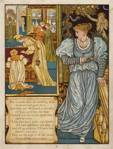 Barba Azul (cor litho) de Walter Crane