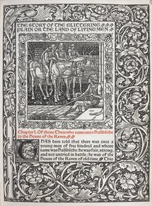 Capítulo I. Dos três que vieram para Hallblithe, para a casa do Corvo. de Walter Crane