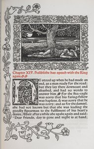 Capítulo XIV. Hallblithe tem novamente um discurso com o Rei.
Figura de um homem a dormir debaixo de uma árvore. de Walter Crane