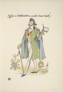 Dente-de-leão. Um jovem bem vestido de Walter Crane
