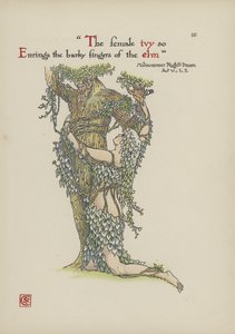 Flores do jardim de Shakespeare de Walter Crane