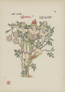 Flores do jardim de Shakespeare de Walter Crane