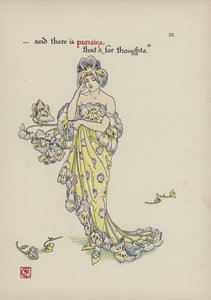 Flores do jardim de Shakespeare de Walter Crane
