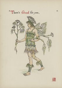 Flores do jardim de Shakespeare de Walter Crane