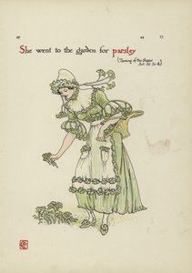 Flores do jardim de Shakespeare de Walter Crane