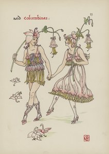 Flores do jardim de Shakespeare de Walter Crane