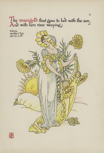 Flores do jardim de Shakespeare de Walter Crane