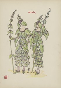 Flores do jardim de Shakespeare de Walter Crane