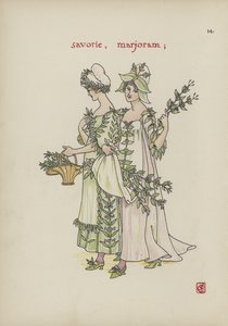 Flores do jardim de Shakespeare de Walter Crane