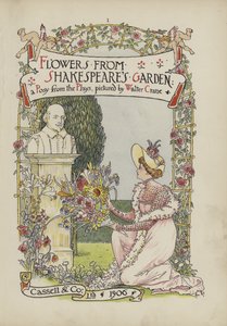Flores do jardim de Shakespeare de Walter Crane