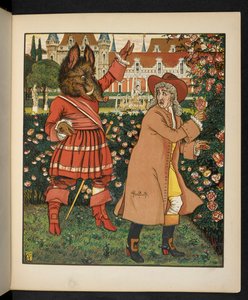Ilustração para a Bela e a Besta. de Walter Crane