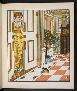 Ilustração para o Príncipe Sapo. de Walter Crane