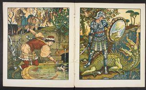 Ilustração para a história, Princesa Belle étoile. de Walter Crane