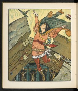 Ilustração para a história, Princesa Belle étoile. de Walter Crane