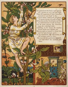 Jack e o pé-de-feijão (cor litho) de Walter Crane