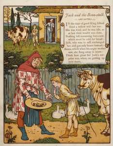 Jack e o pé-de-feijão (cor litho) de Walter Crane
