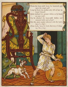 Jack e o pé-de-feijão (cor litho) de Walter Crane