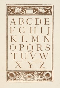 Letras do alfabeto. A cartilha dourada. de Walter Crane