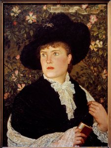 Retrato de Madame Walter Crane (? -1915) nee Mary Frances Pintura de Walter Crane (1845-1915) 1882 Sol. 0,78x0,56 m Paris, musee d