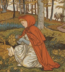 Capuchinho Vermelho (cor litho) de Walter Crane