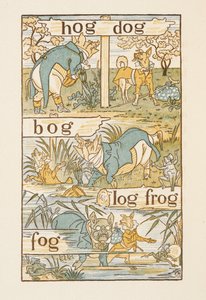 Palavras rimadas que terminam na letra G. A cartilha dourada. de Walter Crane