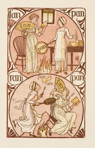 Palavras rimadas que terminam na letra N. A cartilha dourada de Walter Crane