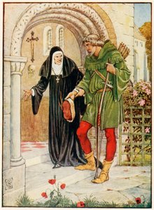 Robin Hood vem ao Kirklees Hall de Walter Crane
