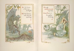 Pôr-do-sol e amor numa névoa de Walter Crane