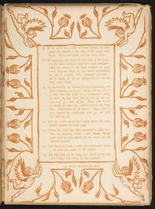 Texto com uma ordem floral. O primário dourado. de Walter Crane