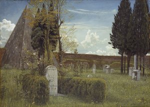 O Túmulo de Keats, 1873 de Walter Crane