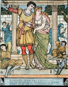 O Príncipe resgatando a princesa, ilustração para 