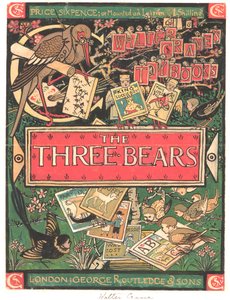 Os Três Ursos (aguarela, tinta e lápis sobre papel) de Walter Crane