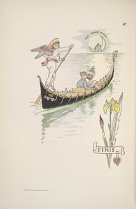 A lua-de-mel. O casal numa gôndola de Walter Crane