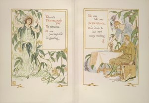 Alegria do viajante e o seu vinho de Walter Crane
