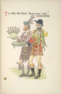 Dois criados, Ling e Hartstongue de Walter Crane