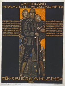 Pátria, família, futuro pub. 1918 (litografia a cores) de Walter Ditz